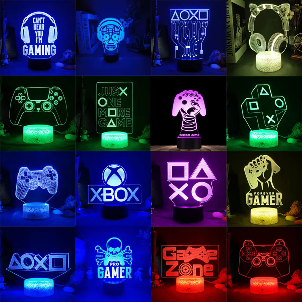 3D Gamer Hologram Lamp